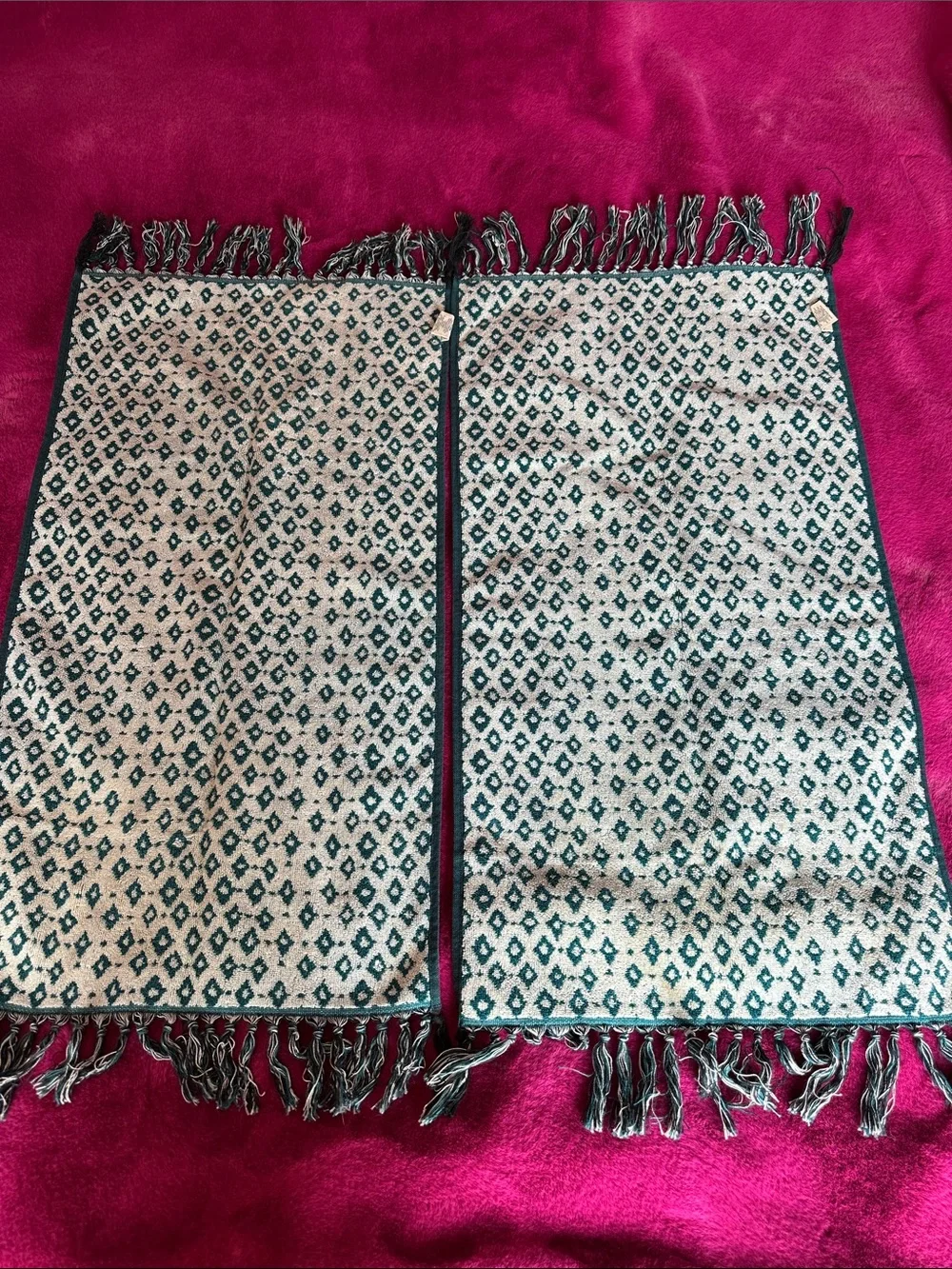 Anthropologie Tisa Diamond Hand Towel